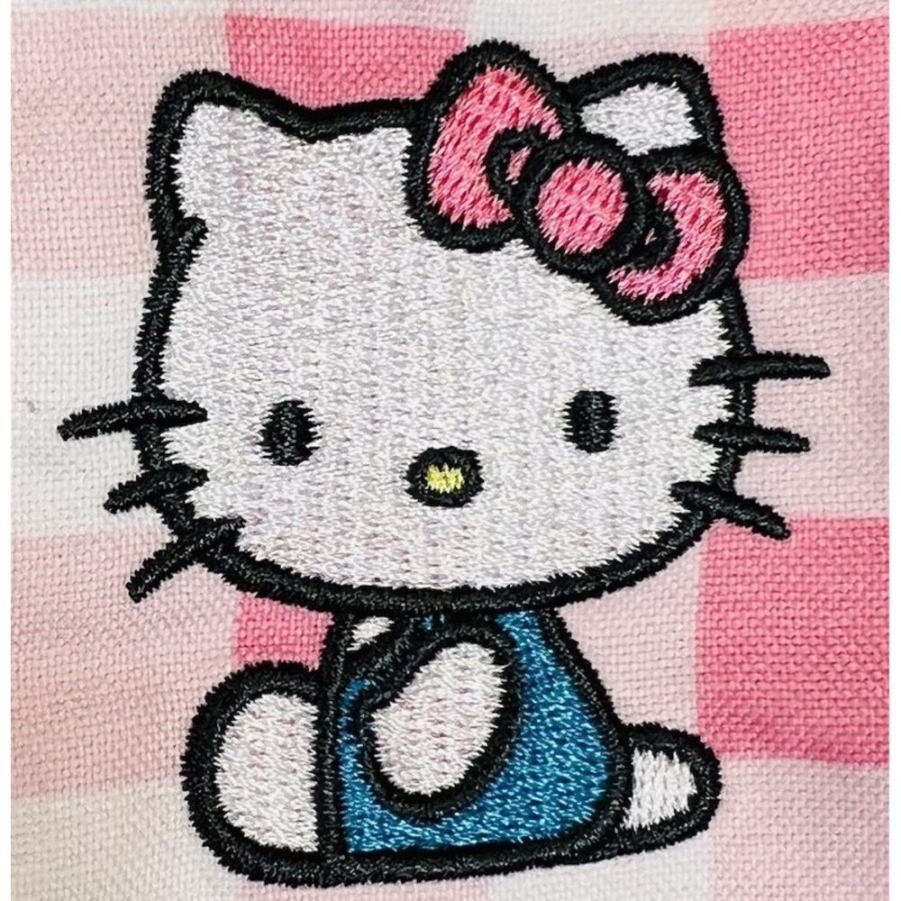 Hello Kitty Sanrio Woman's Checkered Pajama Shorts Loungewear Pink Size X Small